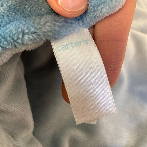 Carters Puppy Dog Lovey Blue Security Blanket Baby Stuffed Plush Animal Toy - Picture 5 of 8